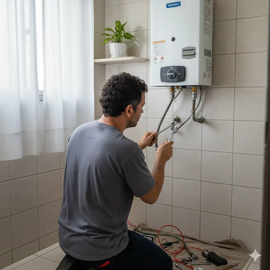 Manutenção de aquecedor